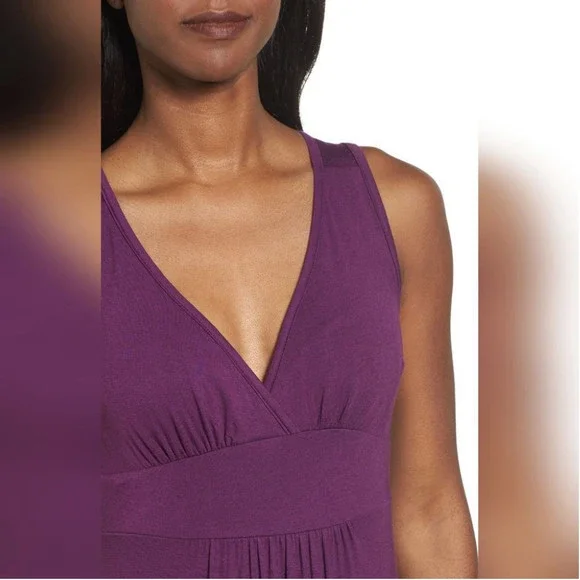 COPY - V-Neck Jersey Maxi Dress size S petite - Picture 3 of 4